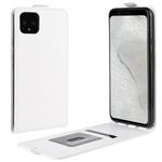 Crazy Horse Vertical Flip Leather Protective Case for Google Pixel 4 XL(white)