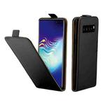 Business Style Vertical Flip TPU Leather Case  with Card Slot For Galaxy S10 5G/G977(black)