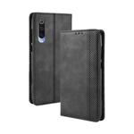 Magnetic Buckle Retro Crazy Horse Texture Horizontal Flip Leather Case for Xiaomi Mi CC9/Xiaomi Mi CC9mt Meitu Edition , with Holder & Card Slots & Photo Frame(Black)