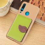 Litchi Pattern Card Bag Wallet Bracket + TPU Phone Case with Card Slot Wallet Bracket Function For Huawei Nove 4(Green)