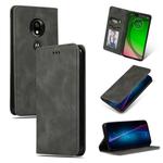 Retro Skin Feel Business Magnetic Horizontal Flip Leather Case for MOTO G7 Play European version(Dark Gray)