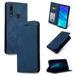 Retro Skin Feel Business Magnetic Horizontal Flip Leather Case for Huawei P Smart 2019 & P Smart Plus 2019(Navy Blue)
