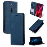 Retro Skin Feel Business Magnetic Horizontal Flip Leather Case for Xiaomi Mi 9T  / Mi 9T Pro / Redmi K20  /  K20 Pro(Navy Blue)
