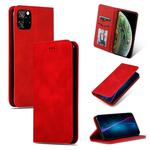 For iPhone 11 Pro Max Retro Skin Feel Business Magnetic Horizontal Flip Leather Case (Red)