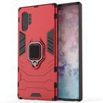 PC + TPU Shockproof Protective Case with Magnetic Ring Holder for Samsung Galaxy Note10Pro(Red)