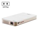 S90 DLP Android 9.0 1GB+8GB 4K Mini WiFi Smart Projector, US Plug(White)