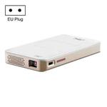 S90 DLP Android 9.0 1GB+8GB 4K Mini WiFi Smart Projector, EU Plug(White)