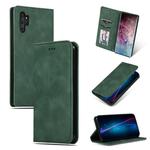 Retro Skin Feel Business Magnetic Horizontal Flip Leather Case for Galaxy Note 10 Pro(Army Green)
