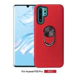 360 Rotary Multifunctional Stent PC+TPU Case for Huawei P30 Pro , with Magnetic Invisible Holder(Red)