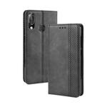 Magnetic Buckle Retro Crazy Horse Texture Horizontal Flip Leather Case for Vodafone Smart X9  , with Holder & Card Slots & Photo Frame(Black)