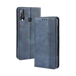 Magnetic Buckle Retro Crazy Horse Texture Horizontal Flip Leather Case for Vodafone Smart X9  , with Holder & Card Slots & Photo Frame(Blue)