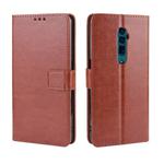 Retro Crazy Horse Texture Horizontal Flip Leather Case for OPPO Reno 10x Zoom / Reno 5G   , with Holder & Card Slots & Photo Frame(Brown)