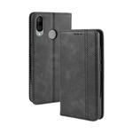 Magnetic Buckle Retro Crazy Horse Texture Horizontal Flip Leather Case for Wiko VIEW 3 LITE , with Holder & Card Slots & Photo Frame(Black)