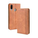 Magnetic Buckle Retro Crazy Horse Texture Horizontal Flip Leather Case for Wiko VIEW 3 LITE , with Holder & Card Slots & Photo Frame(Brown)