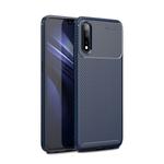 Carbon Fiber Texture Shockproof TPU Case for VIVO iQOO Neo(Blue)