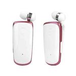 K39 Wireless Bluetooth Headset CSR DSP chip In-Ear Vibrating Alert Wear Clip Hands Free Earphone (Rose Red)