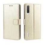Retro Crazy Horse Texture Horizontal Flip Leather Case for Xiaomi CC9e /A3  , with Holder & Card Slots & Photo Frame(Gold)