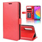 R64 Texture Single Fold Horizontal Flip Leather Case for Xiaomi MI CC9e / MI A3, with Holder & Card Slots & Wallet(red)