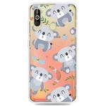 Fashion Soft TPU Case 3D Cartoon Transparent Soft Silicone Cover Phone Cases For Galaxy A60(Koala)