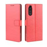 Retro Crazy Horse Texture Horizontal Flip Leather Case for Sony Xperia 2 , with Holder & Card Slots & Photo Frame(Red)