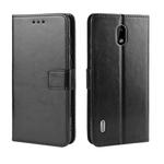 Retro Crazy Horse Texture Horizontal Flip Leather Case for Nokia 3.1 C , with Holder & Card Slots & Photo Frame(Black)