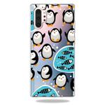 Fashion Soft TPU Case 3D Cartoon Transparent Soft Silicone Cover Phone Cases For Galaxy Note10+(Penguin)