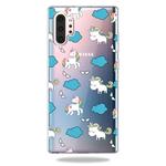 Fashion Soft TPU Case 3D Cartoon Transparent Soft Silicone Cover Phone Cases For Galaxy Note10+(Cloud Horse)
