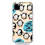 For iPhone 11 Pro Max Fashion Soft TPU Case 3D Cartoon Transparent Soft Silicone Cover Phone Cases (Penguin)