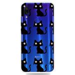 Fashion Soft TPU Case 3D Cartoon Transparent Soft Silicone Cover Phone Cases For Xiaomi Redmi 7 /  Y3(Black Cat)