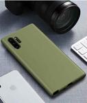 Starry Series Shockproof Straw Material + TPU Protective Case for Galaxy Note 10+(Dark Green)