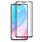 2 PCS ENKAY Hat-prince Full Glue 0.26mm 9H 2.5D Tempered Glass Full Coverage Film for Xiaomi Mi CC9