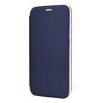 For iPhone 11 Pro Solid Color Plain PU + TPU Mirror Leather Case(Blue)