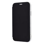 For iPhone 11 Pro Max Solid Color Plain PU + TPU Mirror Leather Case (Black)