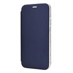For iPhone 11 Pro Max Solid Color Plain PU + TPU Mirror Leather Case (Blue)