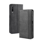 Magnetic Buckle Retro Crazy Horse Texture Horizontal Flip Leather Case for Huawei Honor 9X / Honor 9X Pro, with Holder & Card Slots & Photo Frame(Black)