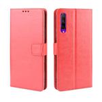 Retro Crazy Horse Texture Horizontal Flip Leather Case for Huawei Honor 9X / Honor 9X Pro, with Holder & Card Slots & Photo Frame(Red)