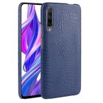 Shockproof Crocodile Texture PC + PU Case For Huawei Honor 9X / 9X Pro(Blue)