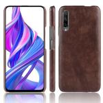 Shockproof Litchi Texture PC + PU Case For Huawei Honor 9X/9X Pro(Brown)