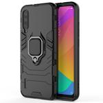 PC + TPU Shockproof Protective Case with Magnetic Ring Holder for Xiaomi CC9e / A3(Black)