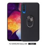 360 Rotary Multifunctional Stent PC+TPU Case for Galaxy A50,with Magnetic Invisible Holder(Black)