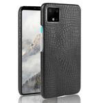 Shockproof Crocodile Texture PC + PU Case For Google Pixel 4(Black)