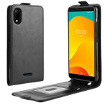 Crazy Horse Vertical Flip Leather Protective Case for Wiko Sunny 4 Plus(black)