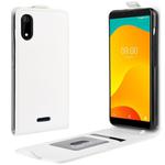 Crazy Horse Vertical Flip Leather Protective Case for Wiko Sunny 4 Plus(white)