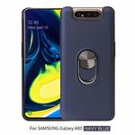 360 Rotary Multifunctional Stent PC+TPU Case for Galaxy A80, with Magnetic Invisible Holder(Navy Blue)