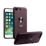 360 Rotary Multifunctional Stent PC+TPU Case for iPhone 7 Plus / 8 Plus ,with Magnetic Invisible Holder(Wine Red)