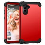 PC+ Silicone Three-piece Anti-drop Protection Case for Galaxy Note10(Red)