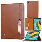 Knead Skin Texture Horizontal Flip Leather Case for Galaxy Tab A 8.0 (2019)  T290 / T295, with Photo Frame & Holder & Card Slots & Wallet(Brown)