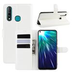 Litchi Texture Horizontal Flip Leather Case for VIVO Z5X/Z1 Pro, with Wallet & Holder & Card Slots(white)