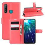 Litchi Texture Horizontal Flip Leather Case for VIVO Z5X/Z1 Pro, with Wallet & Holder & Card Slots(red)