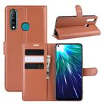 Litchi Texture Horizontal Flip Leather Case for VIVO Z5X/Z1 Pro, with Wallet & Holder & Card Slots(Brown)